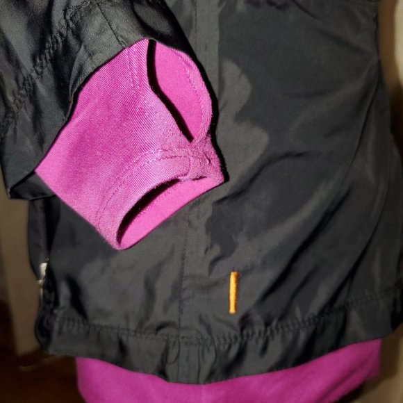 Lucy magenta/black Windbreaker Warm-up Jacket XS - Picture 4 of 8